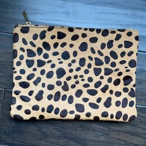 Leopard Calf Hair Pouch